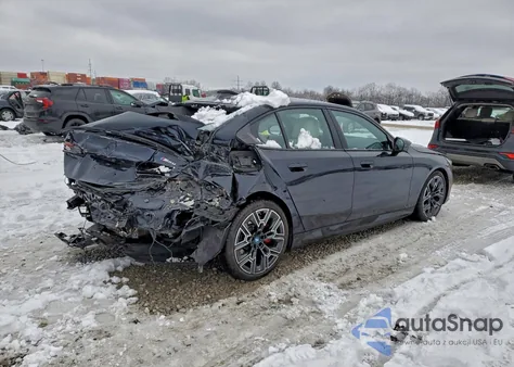 2024 BMW I5 M60 z USA, uszkodzony, nr VIN WBY43FK06RCP08546